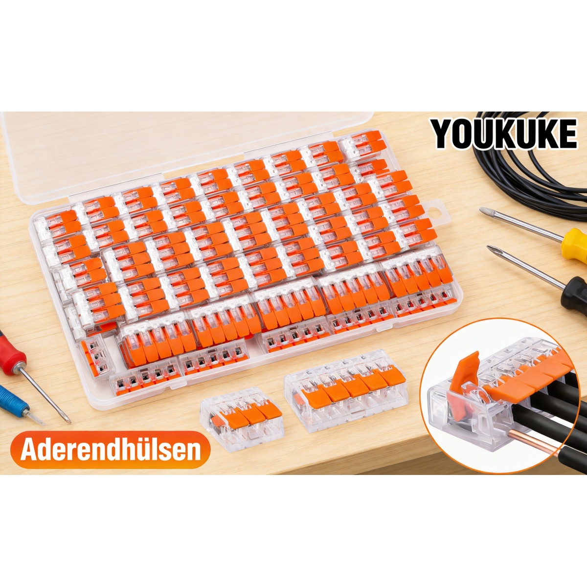 Hebel-Verbindungs-Klemmenset 76-teilig