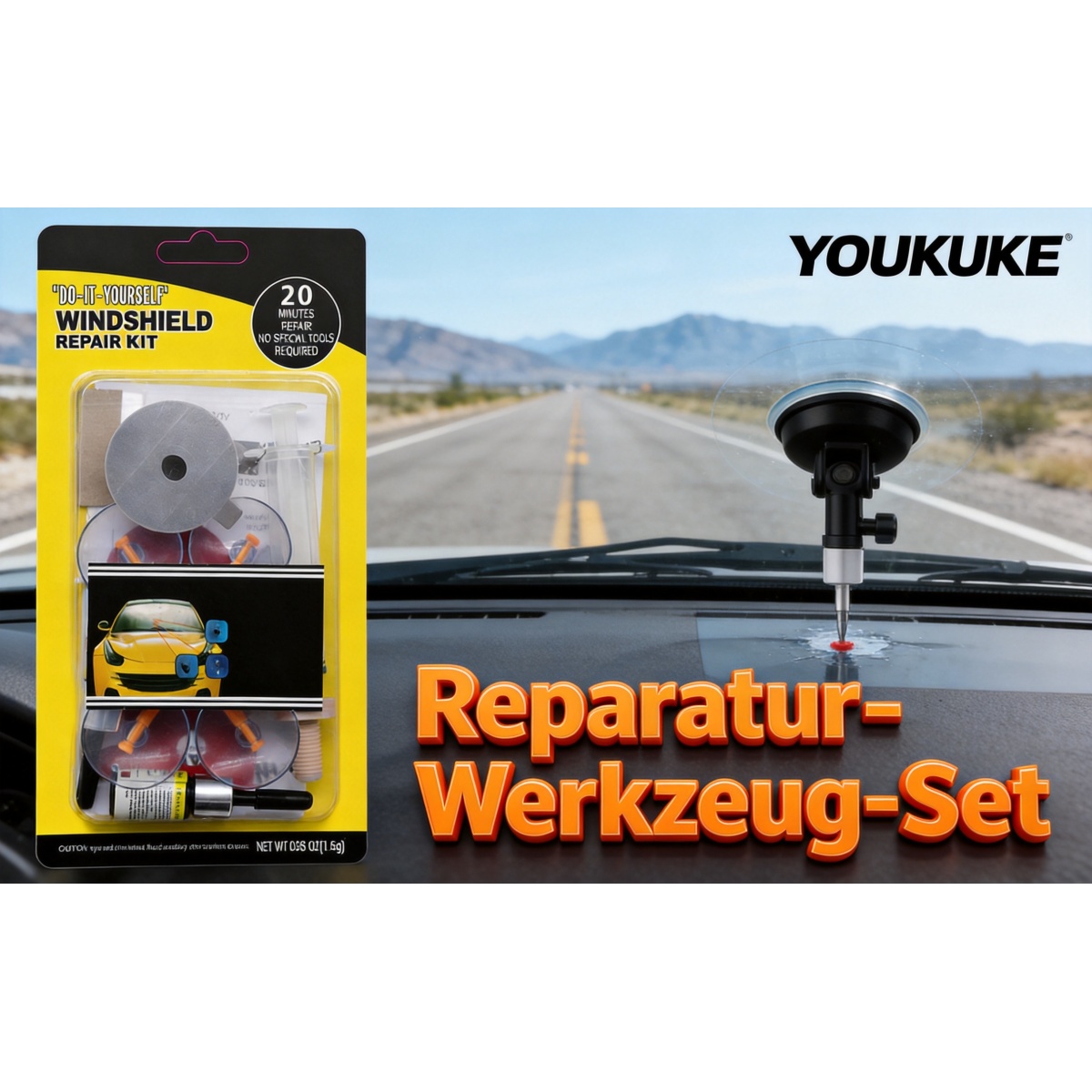 Windschutzscheiben Reparatur Set