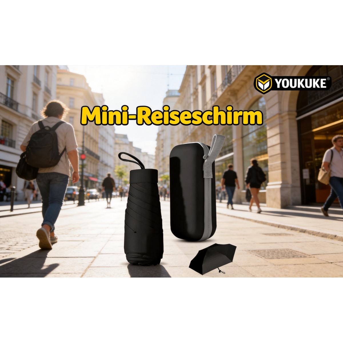 Kompakter Mini-Reiseschirm