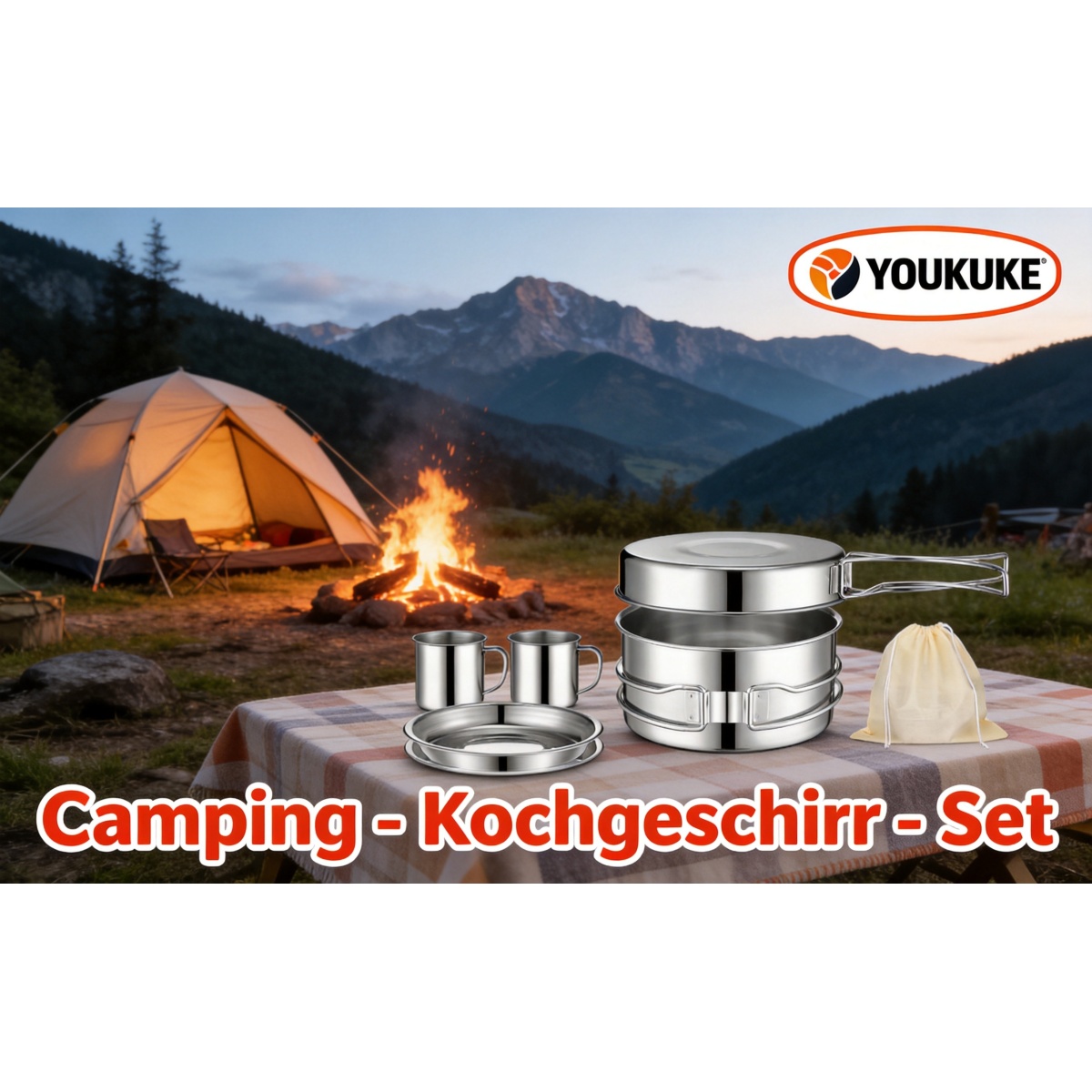 Camping Kochgeschirr Set Hauptbild
