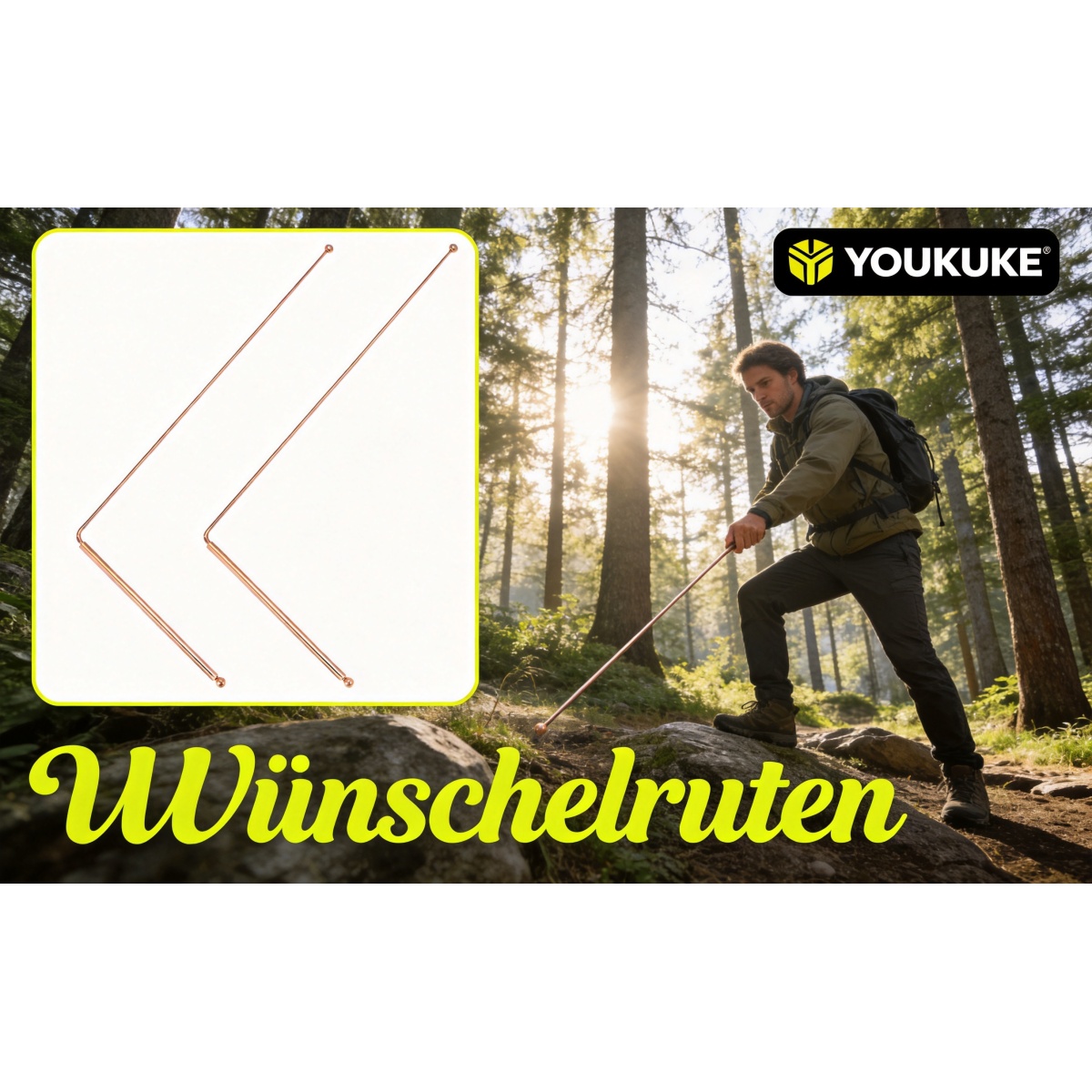 Wünschelruten Set Reinkupfer
